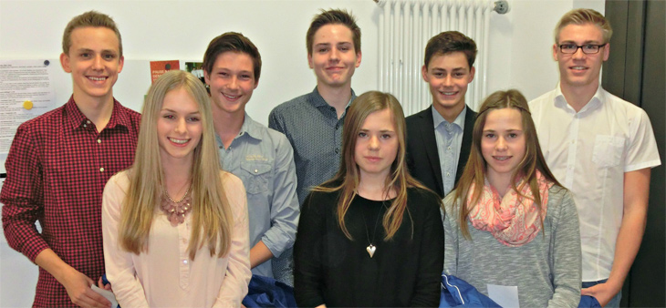 Gruppenfoto der geehrten Athletinnen und Athleten

