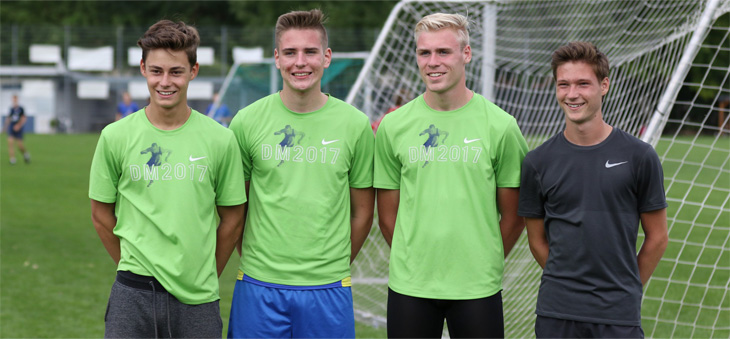 Martin Kratz, Janis Hammel, Maximilian Wagner und Lars Richter
