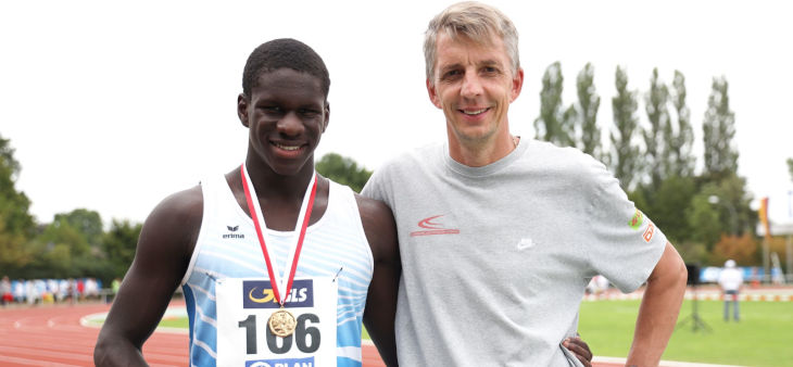 Juan-Esteban Kleta mit seinem Trainer Markus Ehmer