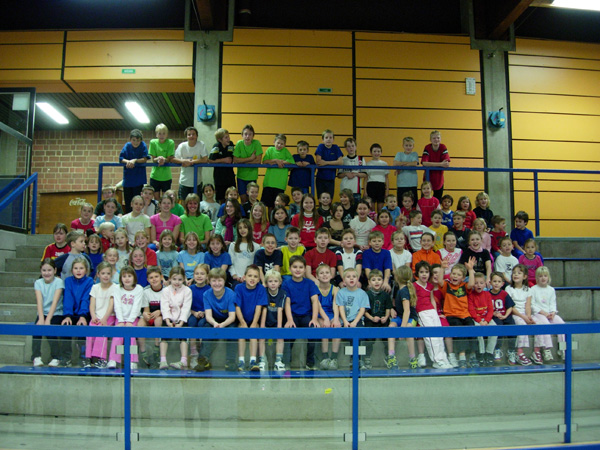 Die Schülergruppen des TV Gelnhausen
