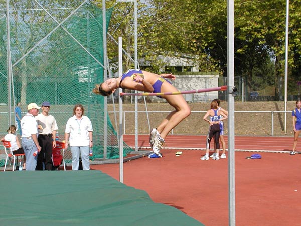 Anett Jambor wurde bei Deutschen Meisterschaften in Sindelfingen tolle Zweite im Hochsprung.