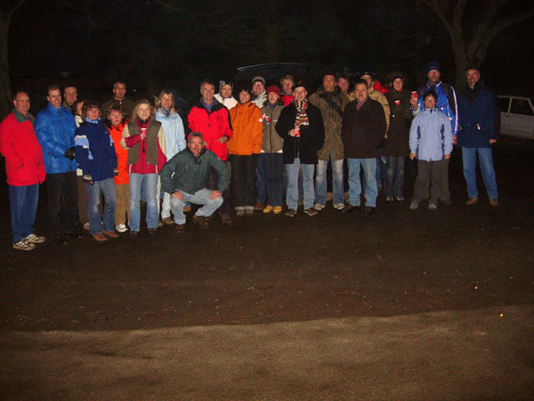 Die Teilnehmer der Nachtwanderung
