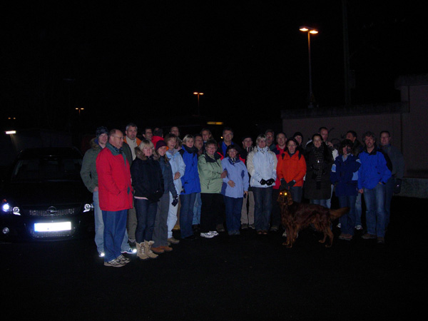 
Die Teilnehmer der Nachtwanderung 2007
