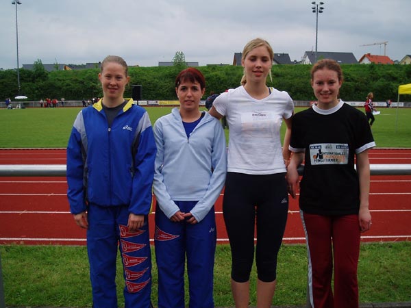 Die 4x 100 m Staffel der weiblichen Jugend B gewann in 51,85 sec den Titel.